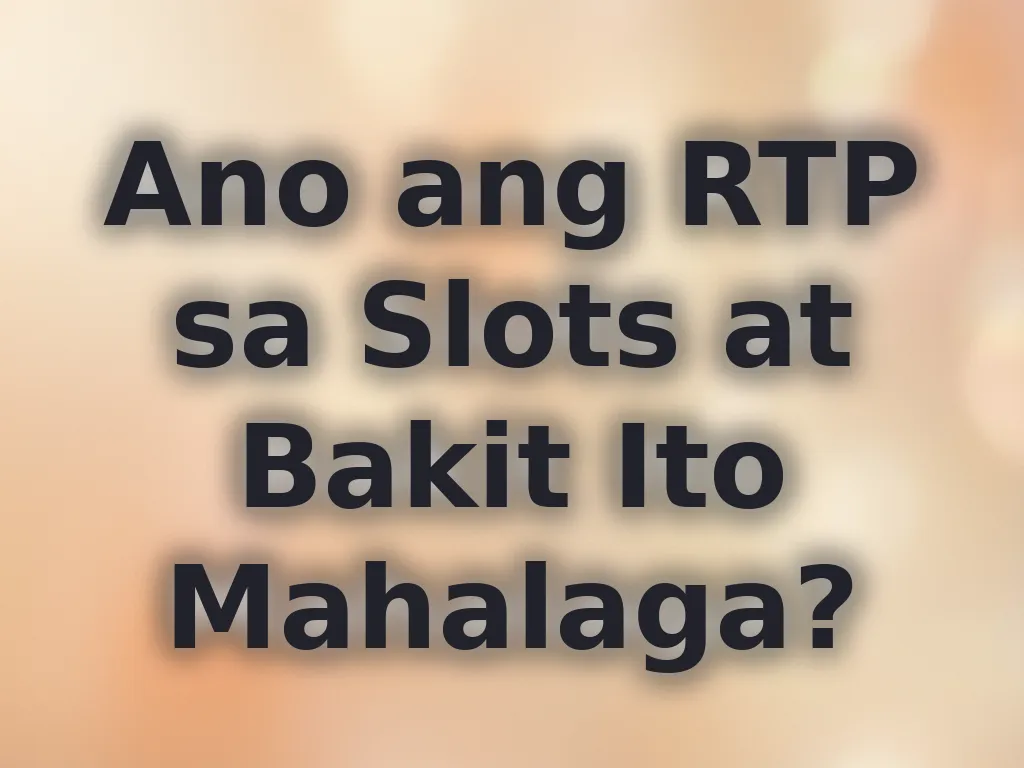 Slot RTP Guide